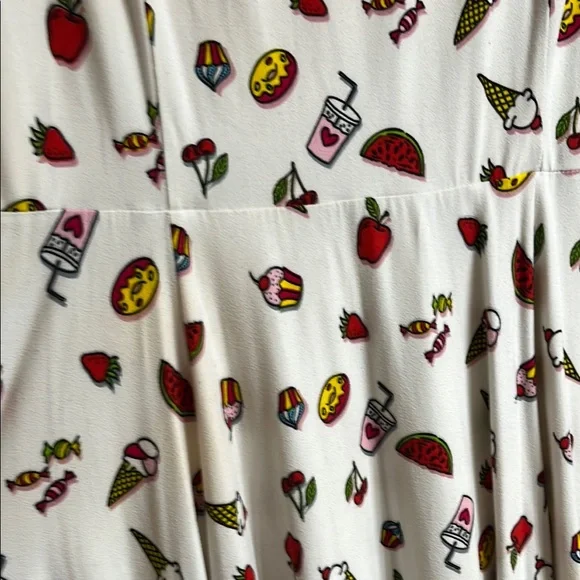 White Patterned Women's Dress - Picture 2 of 3